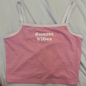 Cropped tank top, size small